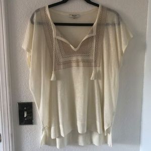 Madewell Embroidered Tunic Top
